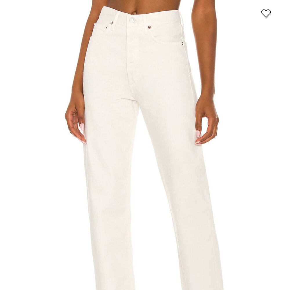 AGOLDE 90s Pinch Waist Jean Color White (Drum) Size 25